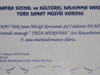Bafra Sosyal ve Kültürel kalkınma vakfı Türk Sanat Müziği Korosu
