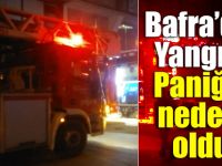 Bafra’da Elektrik Kontağından Çıkan Yangın Paniğe neden oldu