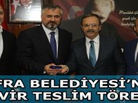 BAFRA BELEDİYESİ’NDE DEVİR TESLİM TÖRENİ