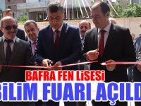 Bafra Fen lisesi Bilim Fuarı açıldı