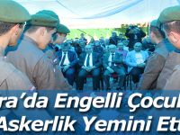 Bafra’da Engelli Çocuklar Askerlik Yemini Etti