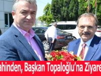Başkan Şahinden, Başkan Topaloğlu’na Ziyaret