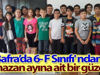 6- F Sınıfı' ndan Ramazan ayına ait bir güzellik