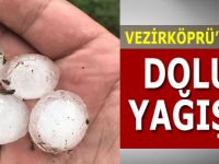 Vezirköprü'ye Dolu Yağdı