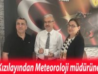 Türk Kızılayından Meteoroloji müdürüne ziyaret