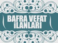 7 Haziran Bafra Vefat İlanları