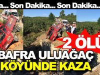Bafra Uluağaç Köyünde Kaza 2 Ölü