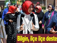 Bilgin, ilçe ilçe destek istiyor