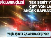 BAFRA'DA TRAFİK LAMBALARI İSYAN ETTİRDİ