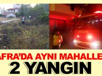 Bafra'da Aynı Mahallede 2 Yangın