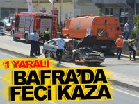 Bafra'da Feci Kaza 1 Yaralı
