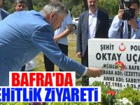 Bafra`da şehitlik ziyareti