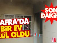Bafra'da Bir ev kül oldu