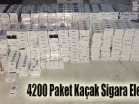 4200 Paket Kaçak Sigara Ele Geçirildi