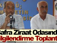Bafra Ziraat Odasında Bilgilendirme Toplantısı