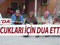 Bafra'da Çocukları İçin Okul Bahçesinde Dua Ettiler