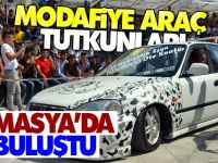 Modifiye araç tutkunları Amasya'da buluştu