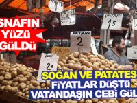 Soğan ve Patatesin Fiyatları Düştü Vatandaşların Cebi Güldü