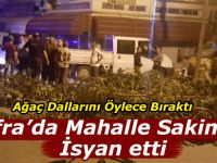 Bafra’da Mahalle Sakinleri isyan etti