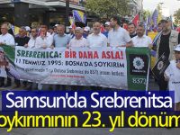 Samsun'da Srebrenitsa soykırımının 23. yıl dönümü