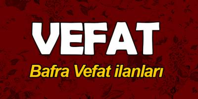 15 Eylül Bafra Vefat Edenler