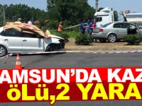 Samsun'da iki otomobil çarpıştı: 2 ölü, 2 yaralı