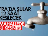 Bafra'da 9 Mahallede Su kesintisi