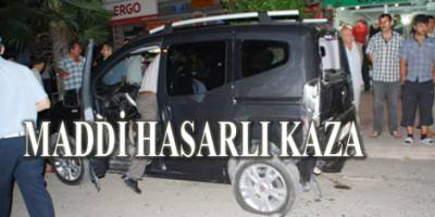 BAFRA’DA MADDİ HASARLI KAZA