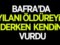Bafra'da Yılanı Öldüreyim  Derken Kendini Vurdu