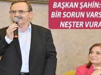 BAŞKAN ŞAHİN: NEREDE BİR SORUN VARSA ORAYA NEŞTER VURACAĞIZ