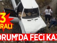 Çorum'da trafik kazası: 3 yaralı