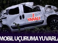Ordu'da otomobil uçuruma yuvarlandı: 2 yaralı