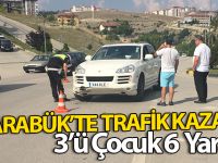 Karabük'te trafik kazası: 3'ü çocuk, 8 yaralı