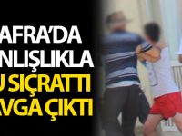 Bafra'da Yanlışlık Su Sıçrattı Kavga Çıktı