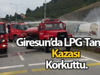 Giresun'da LPG tankeri kazası