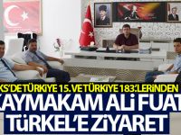 Kaymakam Türkel'e Makamında Ziyaret