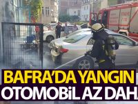 Bafra'da Yangın iki Otomobil Az Daha...!