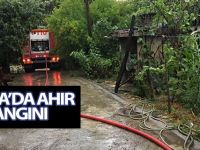 Bafra'da Ahır Yangını