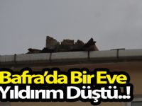 Bafra'da Bir Eve Yıldırım Düştü.