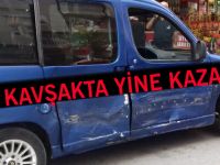 Bafra'da Aynı Kavşakta Yine Kaza