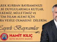 Bafra Belediye Başkanımız Sayın Hamit KILIÇ'ın Kurban Bayram Mesajı
