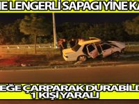 Lengerli Sapağında meydana gelen trafik kazasında 1 kişi yaralandı