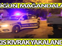 Bafra'da Düğün Mağandaları Kıs Kıvrak Yakalandı