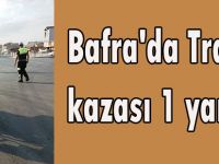 Bafra'da Trafik kazası 1 yaralı