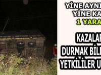 Yine Aynı Kavşakta Kaza 1 Yaralı