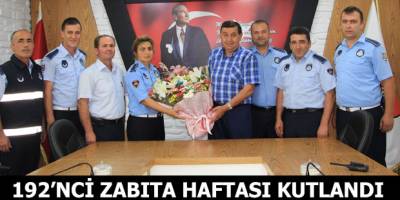 Havza'da 192’nci kuruluş yıldönümü nedeniyle Zabıta Haftasını kutladı.