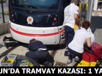 Samsun'da Tramvay Kazası 1 Yaralı