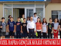 ŞAHİN’DEN ÖZEL BAFRA GENÇLİK KOLEJİ ORTAOKULUNA ZİYARET