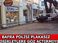 Bafra Polisi Plakasız Motosikletlere Göz Açtırmıyor