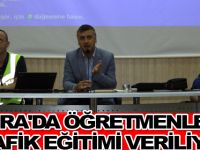 Bafra'da öğretmenlere trafik eğitimi veriliyor